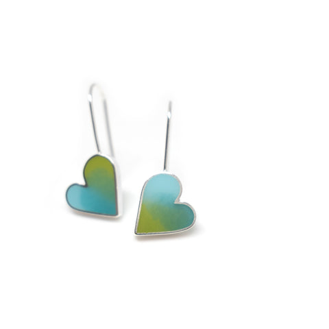 Hearts earrings Multi colored