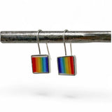 Hey Hey Striped Earrings Rainbow Pride