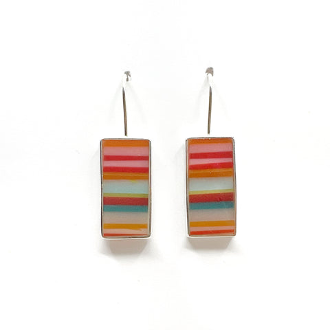 Lined Up Striped Earrings