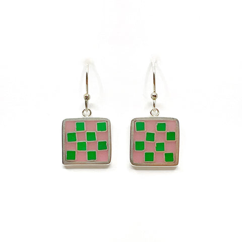 Checkered Earrings