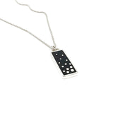 Dashed Necklace in black