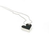 Heart Necklace black