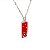 Dashed Necklace in red